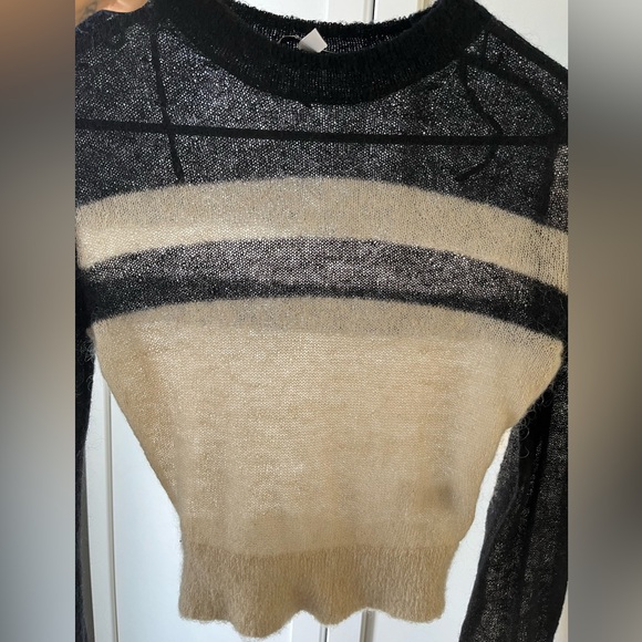& other stories sheer mohari blend sweater xs - Picture 4 of 5